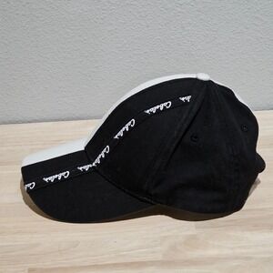 Noble Wear Adult Small Youth Black White Dog Embroidered Baseball Cap Cotton
